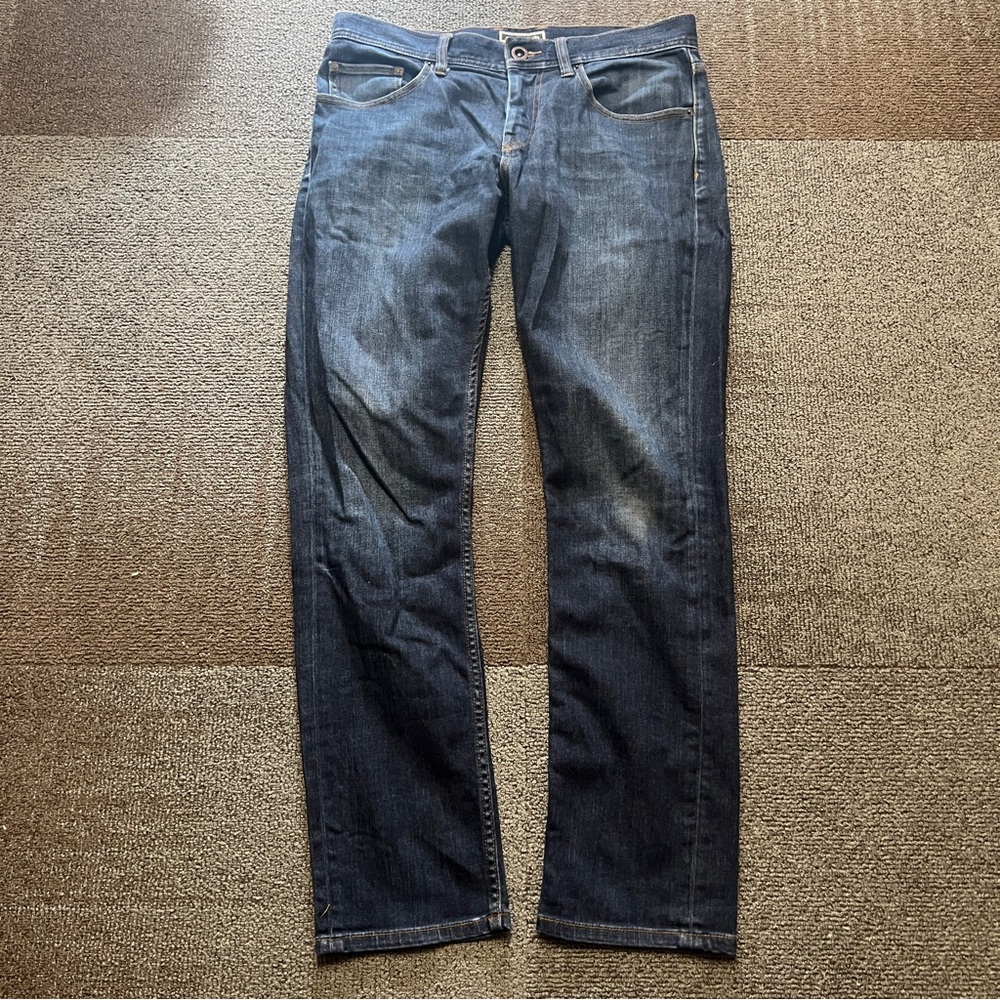 Travis Mathew Jeans Mens 34x30 Blue Everyday Denim Stretch Straight Lightweight